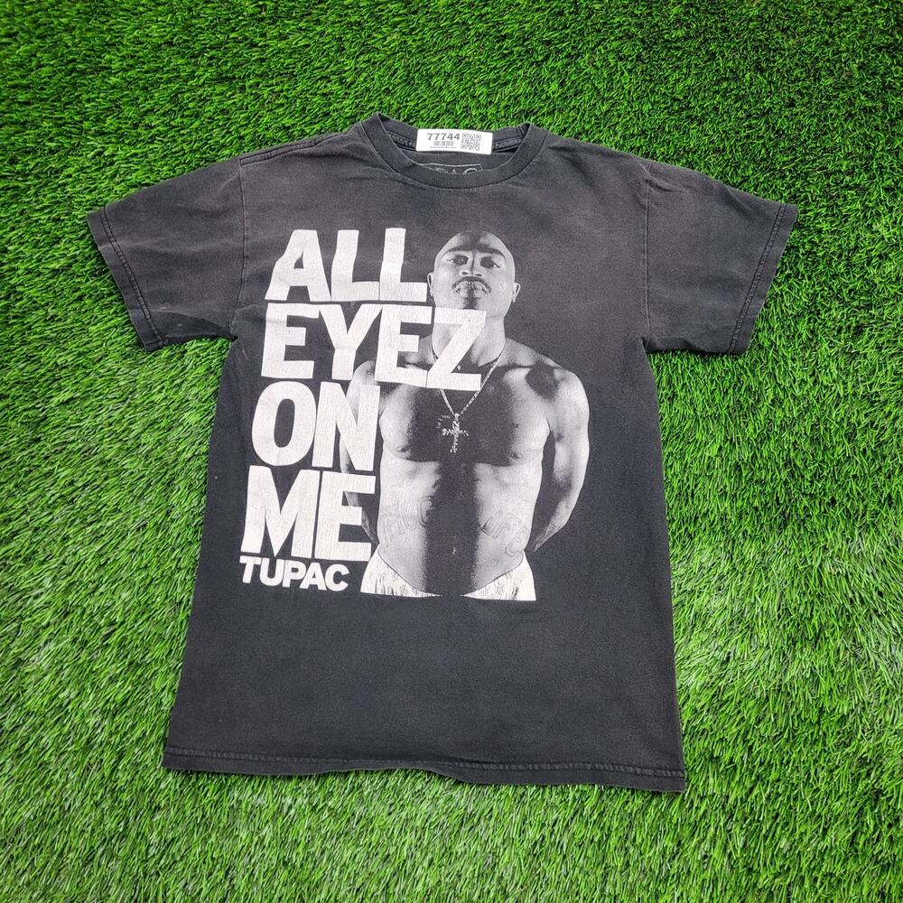 2PAC Tupac-Shakur Shirt Womens Small 17x24 Black